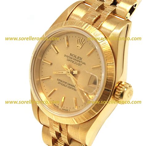 rolex datejust donna oro usato|valore rolex vintage.